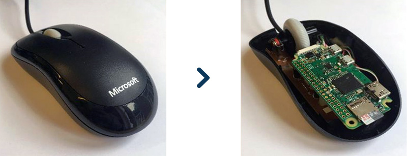 USB attack tool impersonating as a legitimate Microsoft mouse