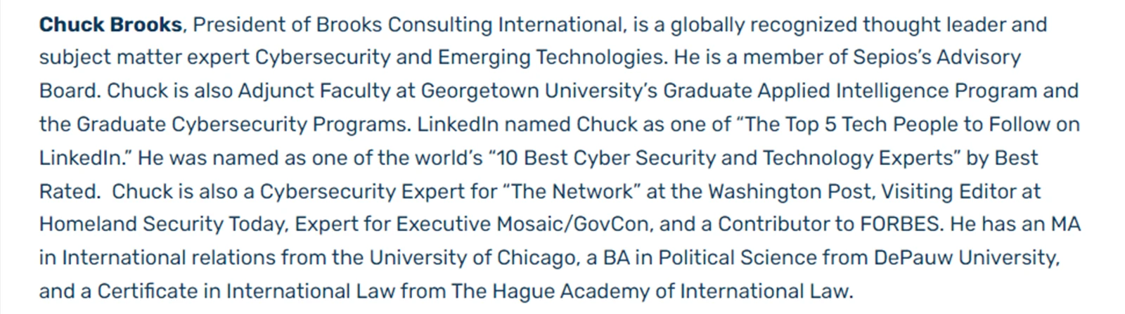 Chuck Brooks
